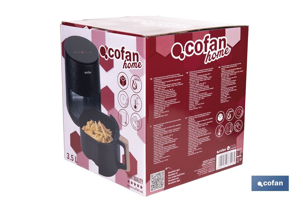 Air fryer | 3.5-litre capacity - Cofan