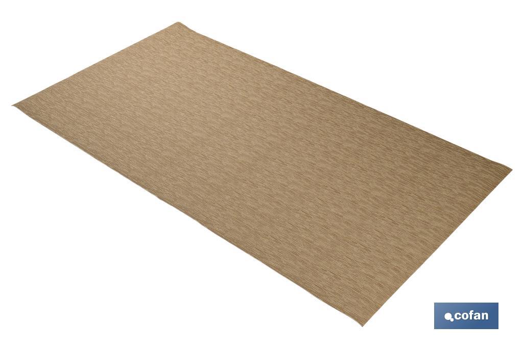 Alfombra antideslizante para hogar en color beige - Cofan