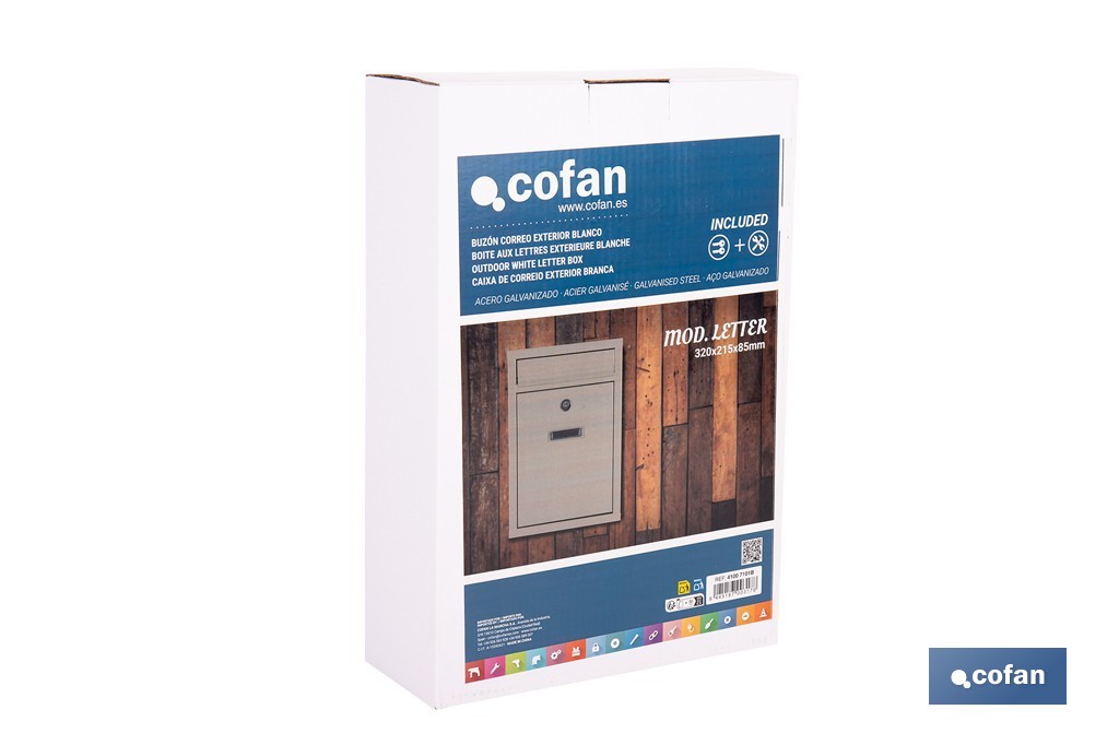 CAIXA DE CORREIO EXTERIOR MOD. LETTER  - Cofan
