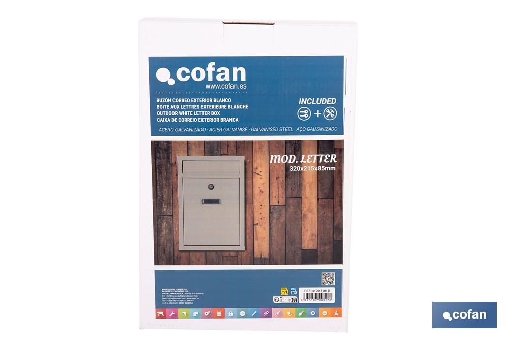 CAIXA DE CORREIO EXTERIOR MOD. LETTER  - Cofan