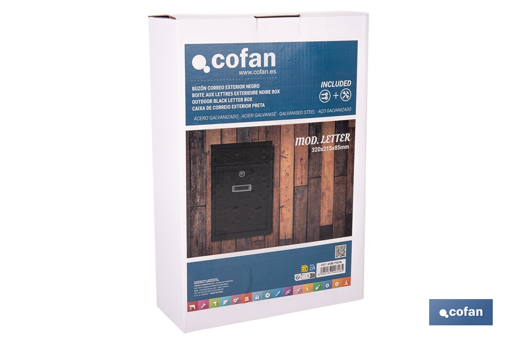 CAIXA DE CORREIO EXTERIOR MOD. LETTER  - Cofan