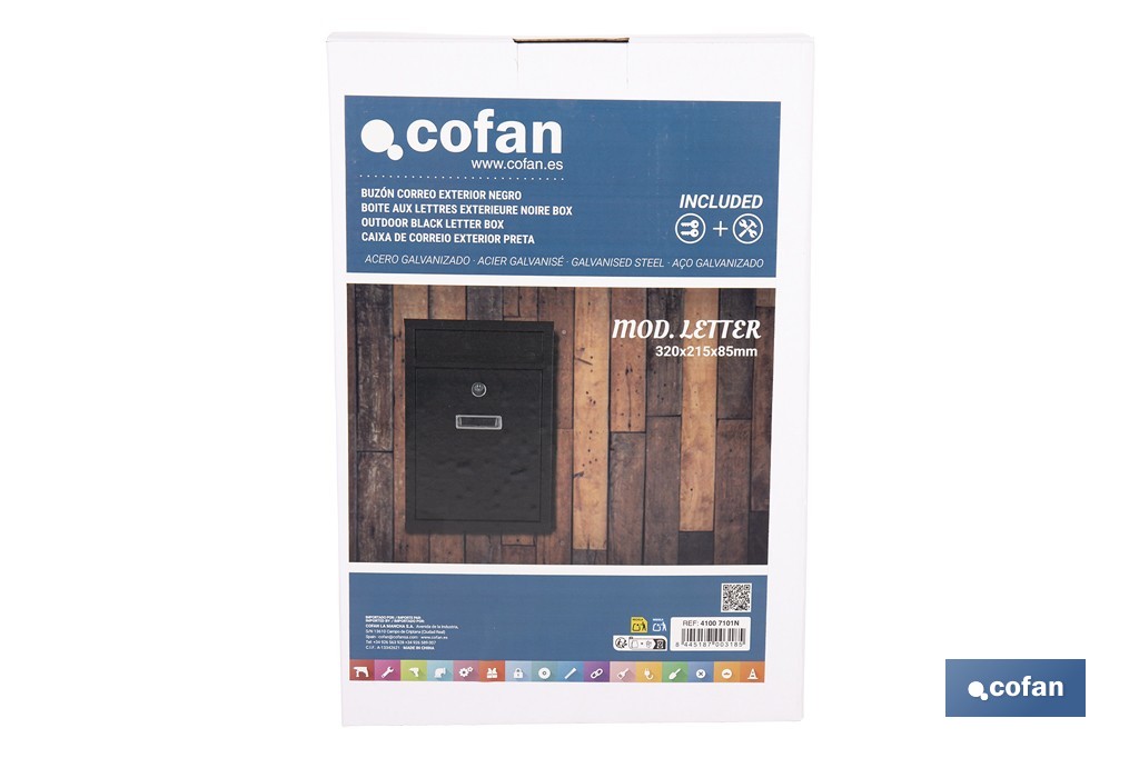 CAIXA DE CORREIO EXTERIOR MOD. LETTER  - Cofan