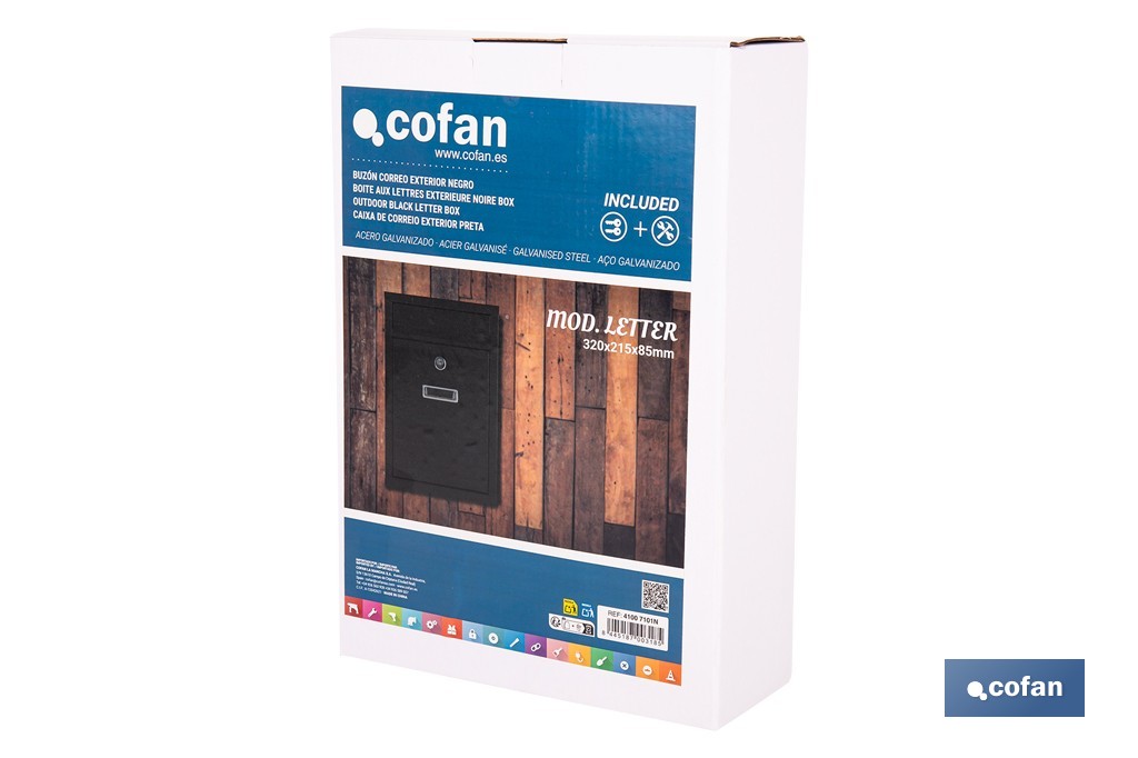 CAIXA DE CORREIO EXTERIOR MOD. LETTER  - Cofan