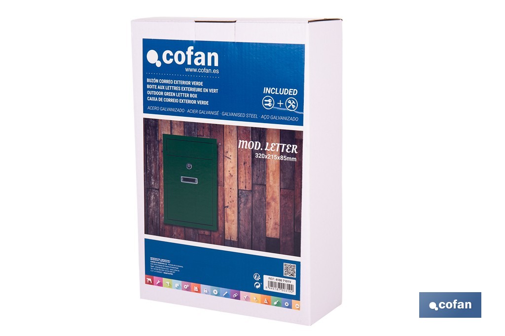 CAIXA DE CORREIO EXTERIOR MOD. LETTER  - Cofan