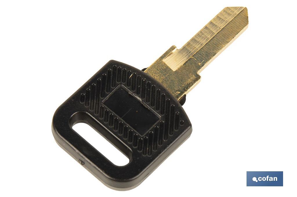 Llave en bruto adecuada para los buzones Cofan - Cofan