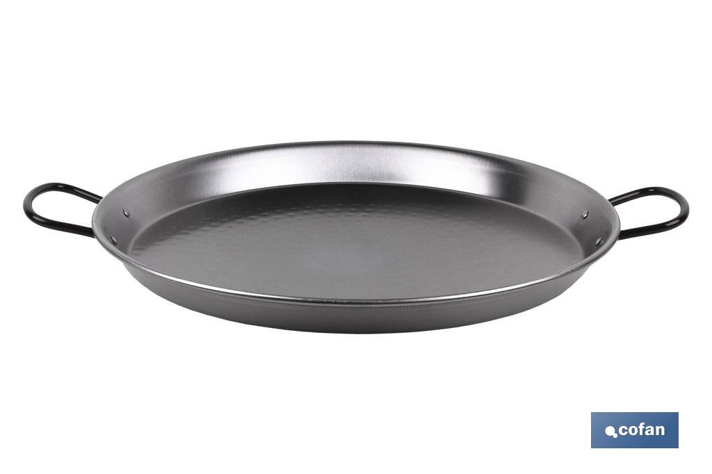 Polished steel paella pan | Different sizes | Traditional paella pan | Paella pan with 2 handles | Different diameters - Cofan