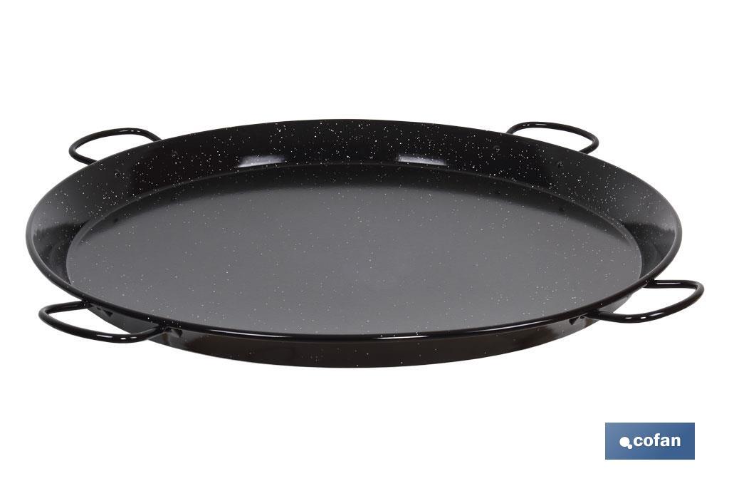 Enamelled steel paella pan | Traditional design | Paella Pan with 4 Handles
 - Cofan