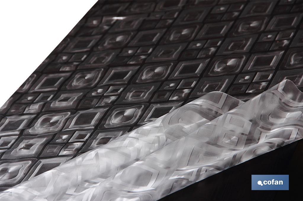Nappe Ronde | Modèle Cuarzo | Diamètre de 120 cm | Imprimé opaque | 65% PVC et 35% PP - Cofan