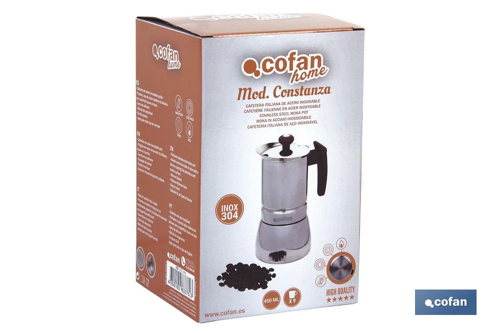 Moka pot | Stainless Steel | Different capacities - Cofan