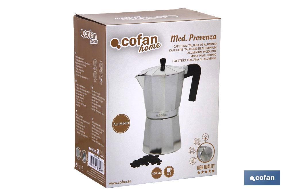 Moka pot | Different capacities | Aluminium | For Induction hobs | Cofan moka pot - Cofan