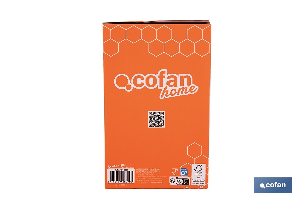 Cafetera italiana inducción | Material: aluminio | Mangos de nylon | Apta para todo tipo de fuegos | Disponible en diferentes capacidades - Cofan