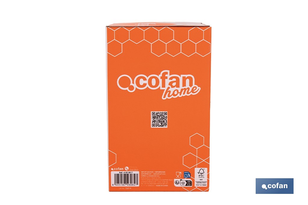 Cafetera italiana inducción | Material: aluminio | Mangos de nylon | Apta para todo tipo de fuegos | Disponible en diferentes capacidades - Cofan