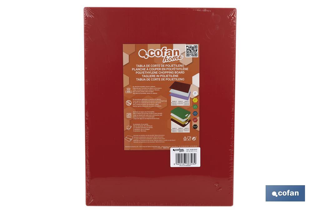 Chopping board for kitchen | Available in different sizes and colours - Cofan