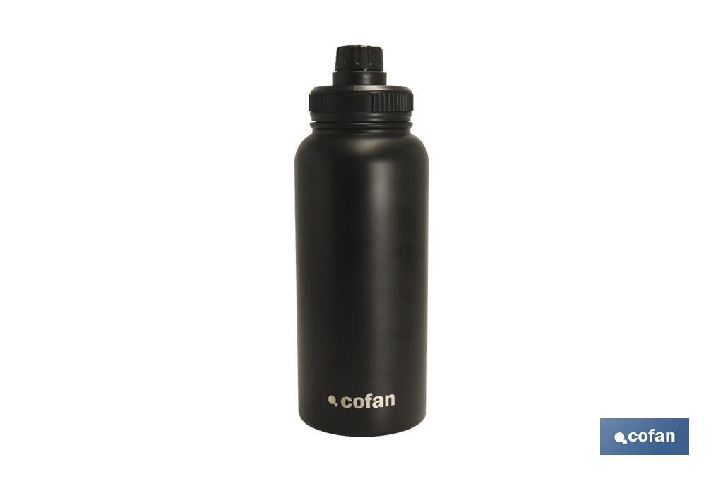 Garrafa desportiva extreme | Cor preto | Capacidade: 550 ml ou 950 ml - Cofan