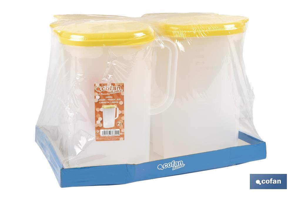 Water jug | 2-litre capacity | Available in three colours - Cofan