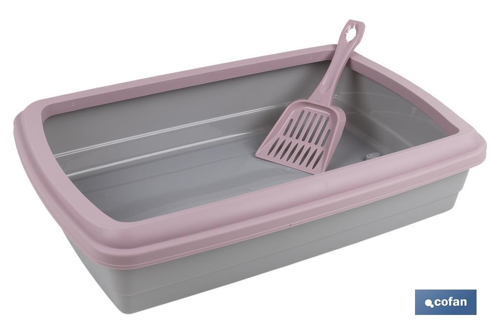 Cat litter tray | Two colours | Size: 47 x 31 x 11cm - Cofan