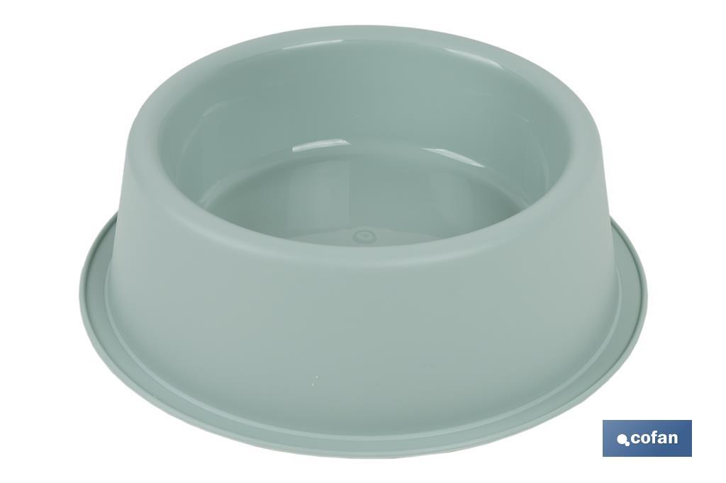 Round food bowl for pets | Available in 2 colours | Size: 24.5 x 7.5cm - Cofan