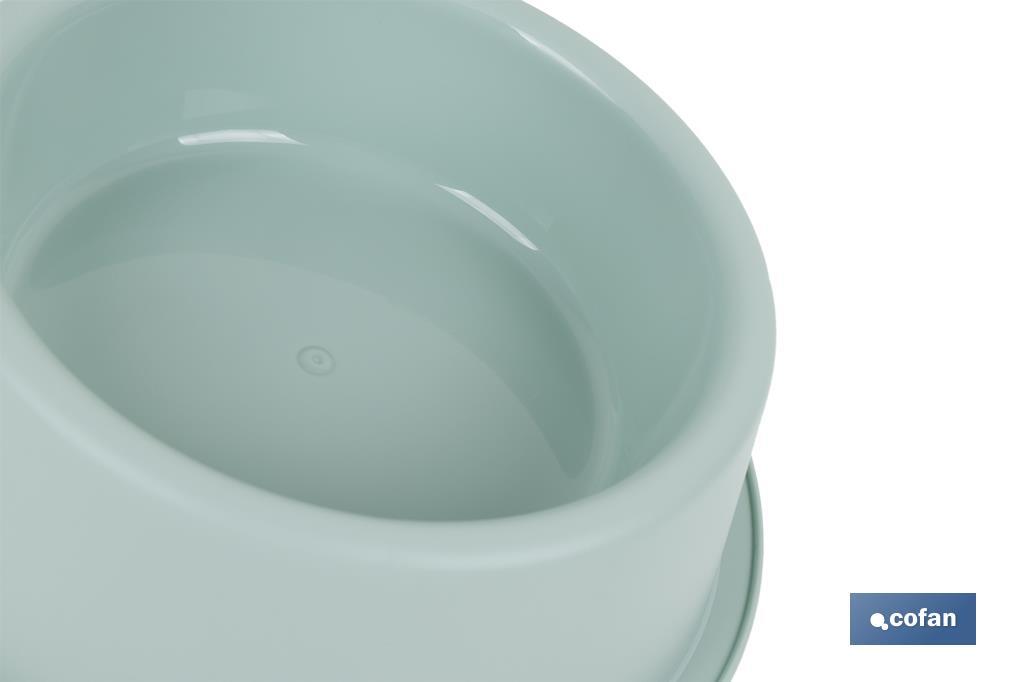 Round food bowl for pets | Available in 2 colours | Size: 24.5 x 7.5cm - Cofan