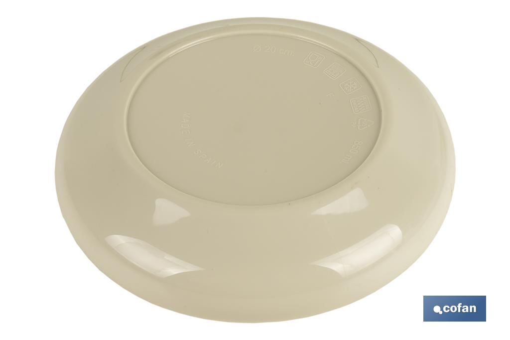 Round plates | Available in two colours | Capacity: 850ml - Cofan