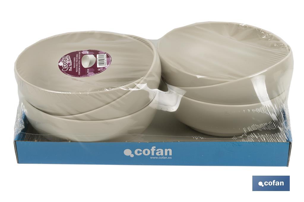 Tigelas redondas | Duas cores disponíveis | Capacidade para 800 ml - Cofan