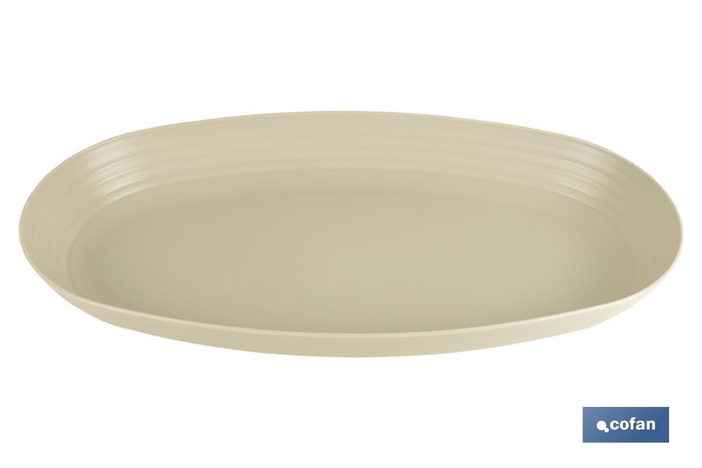 Multipurpose oval serving dish | Available in 2 colours | Size: 39 x 22 x 4.5cm - Cofan