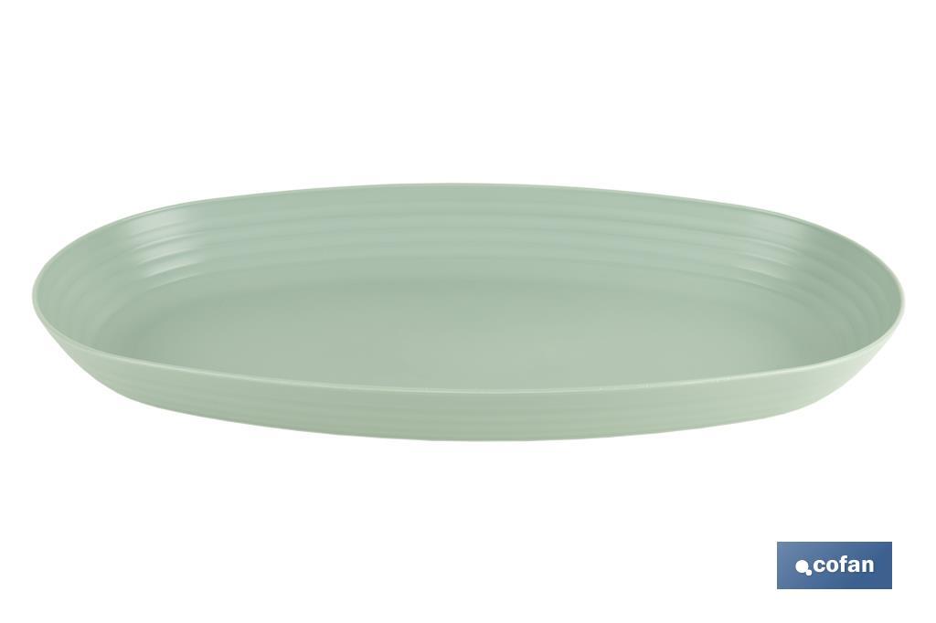 Multipurpose oval serving dish | Available in 2 colours | Size: 39 x 22 x 4.5cm - Cofan