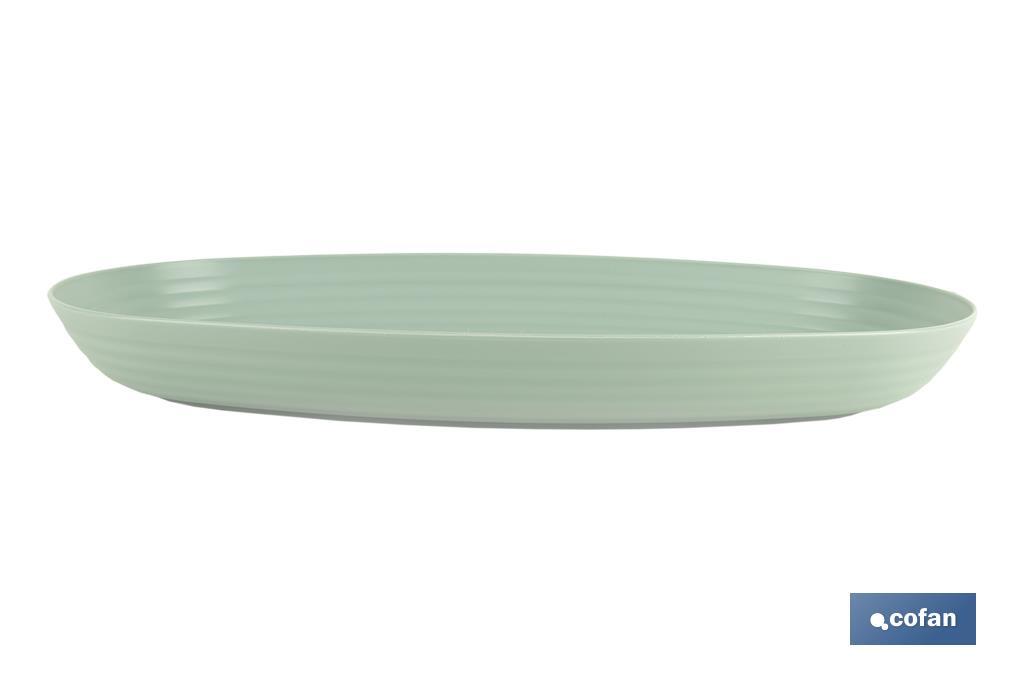 Multipurpose oval serving dish | Available in 2 colours | Size: 39 x 22 x 4.5cm - Cofan