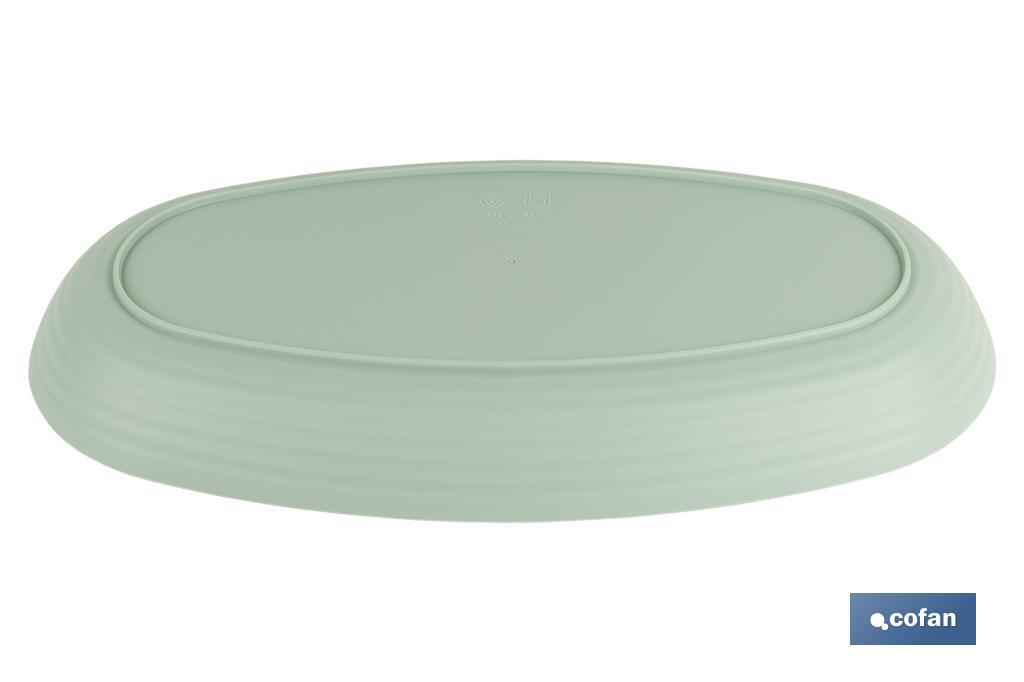 Multipurpose oval serving dish | Available in 2 colours | Size: 39 x 22 x 4.5cm - Cofan
