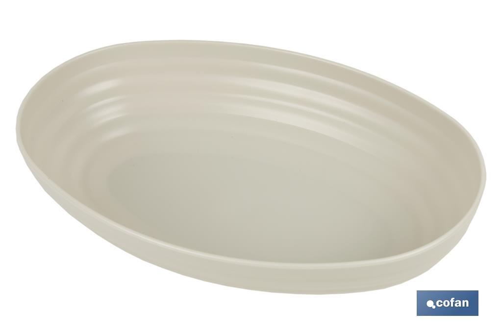 Multipurpose oval serving dish | Available in 2 colours | Size: 24 x 16 x 5.5cm - Cofan