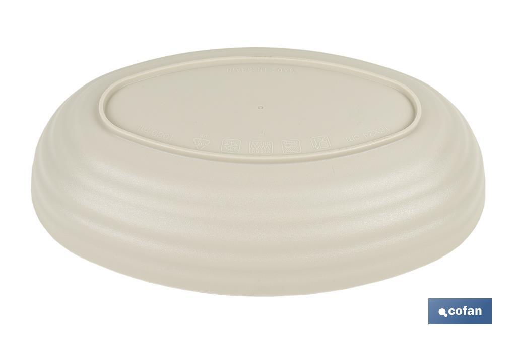 Multipurpose oval serving dish | Available in 2 colours | Size: 24 x 16 x 5.5cm - Cofan