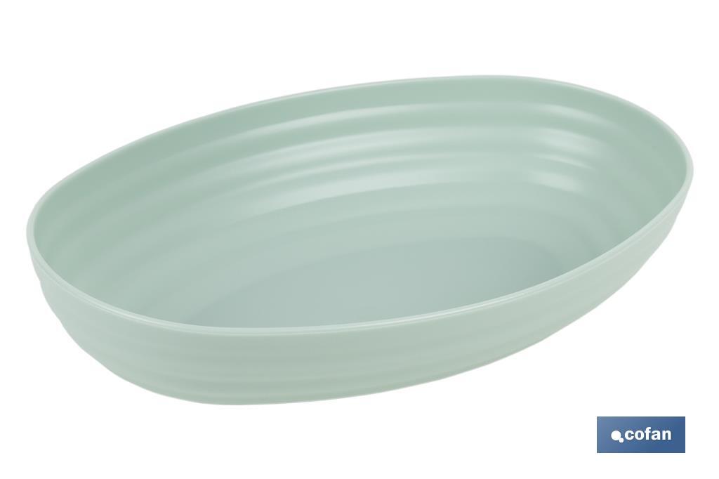 Multipurpose oval serving dish | Available in 2 colours | Size: 24 x 16 x 5.5cm - Cofan