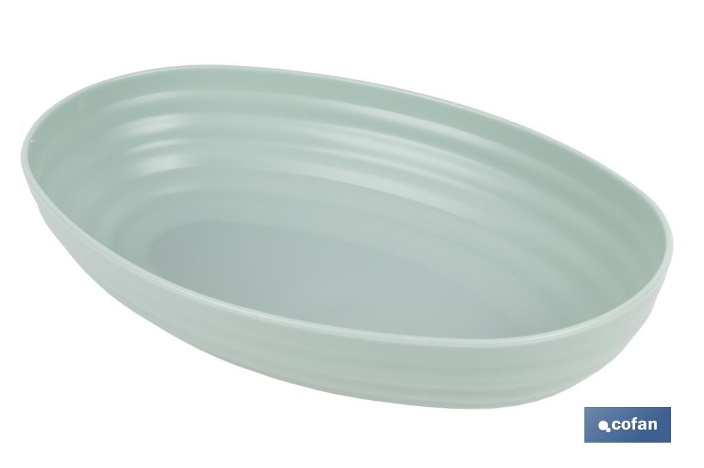 Multipurpose oval serving dish | Available in 2 colours | Size: 24 x 16 x 5.5cm - Cofan