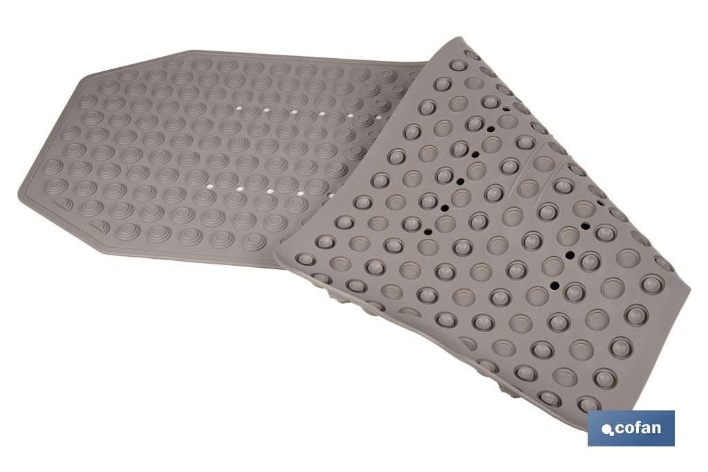 Tappetino da bagno rettangolare | Ideale per doccia o vasca | Superficie antiscivolo | Vari colori | Dimensioni: 40 x 104 cm - Cofan