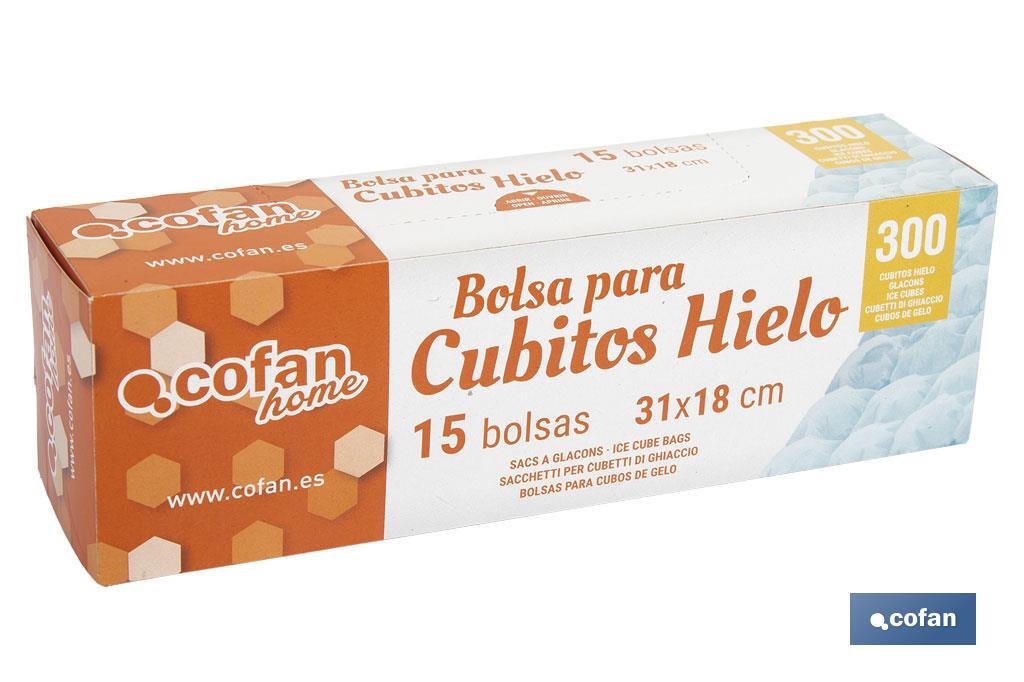 Bolsas para Cubos de gelo | Medida 25 x 18.7 cm | Caixa de 10 Unidades - Cofan