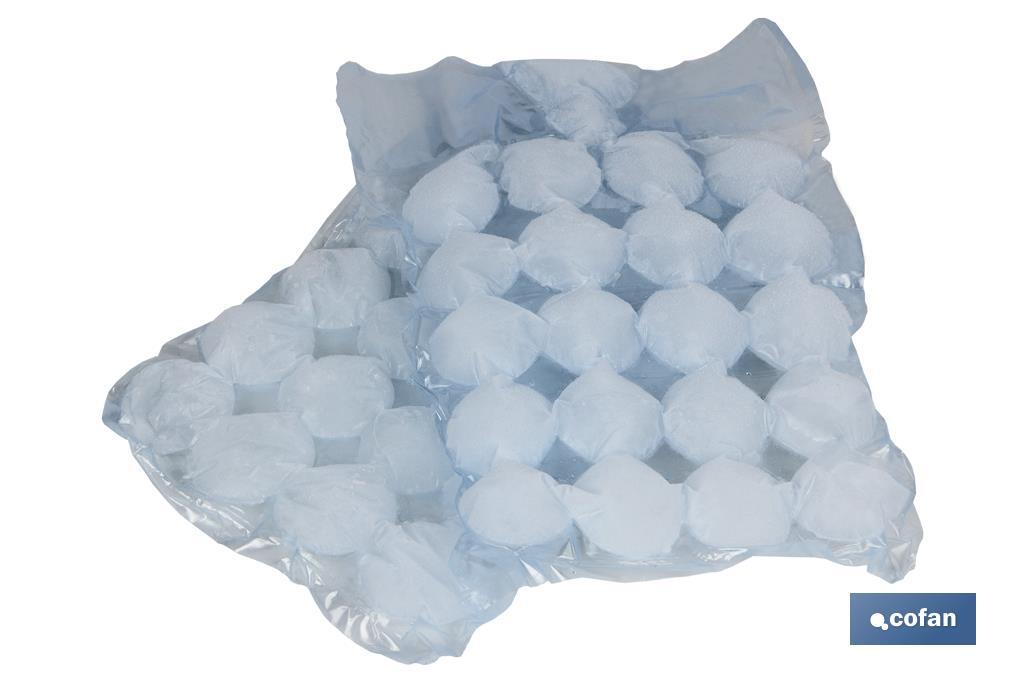 Sacchetti per cubetti di ghiaccio | Dimensioni: 25 x 18,7 cm | Confezione da 10 unità - Cofan