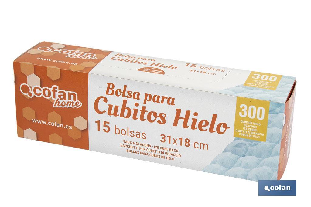 Bolsas para Cubos de gelo | Medida 25 x 18.7 cm | Caixa de 10 Unidades - Cofan
