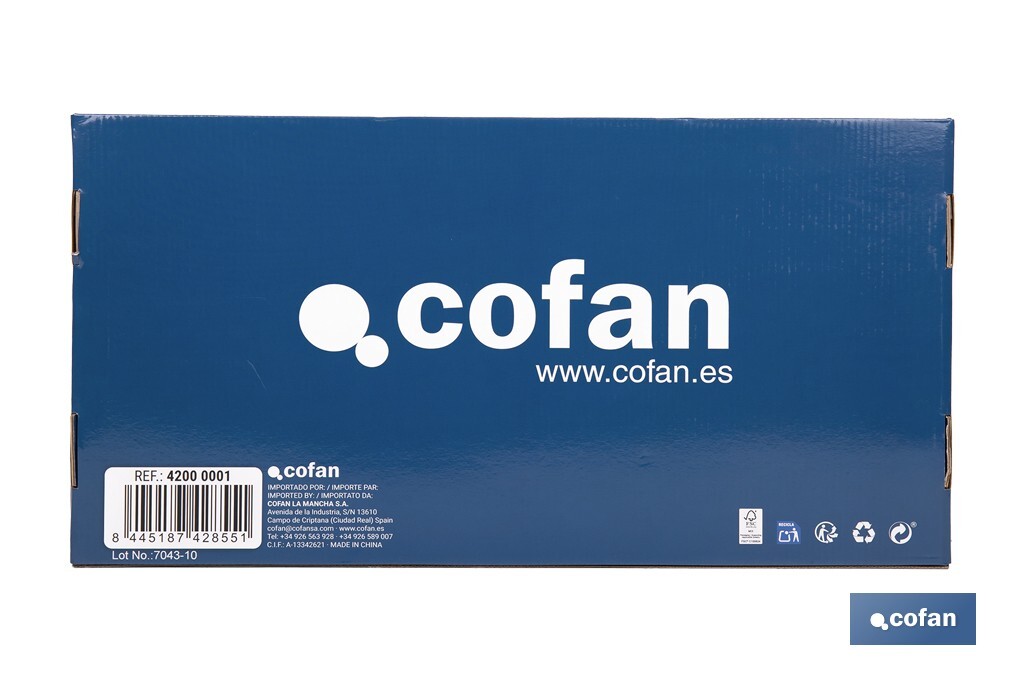 Grifo de cocina monomando con rociador | Caño giratorio 360° | Cuerpo de latón | Medidas: ø5 x 48 x 22 cm | Disponible en acabado cromado - Cofan