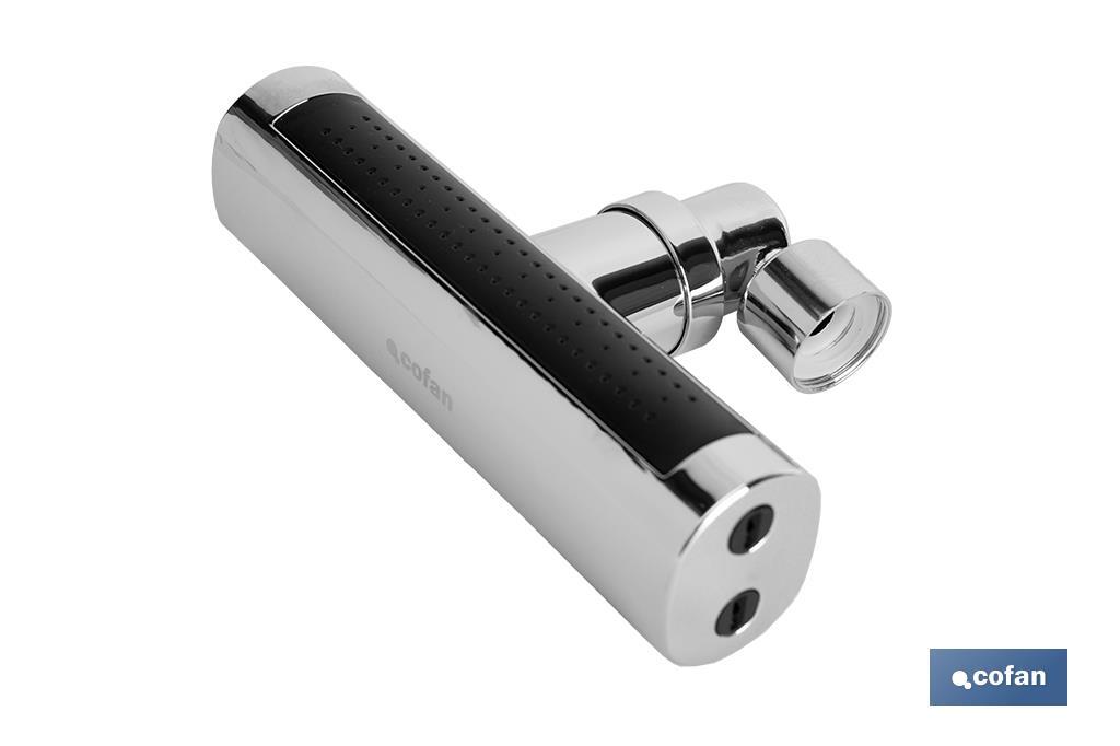 Aireador extensor multifunción 4 en 1 para grifo de cocina | Aireador giratorio 360° | Conector de latón M22-M24 - Cofan