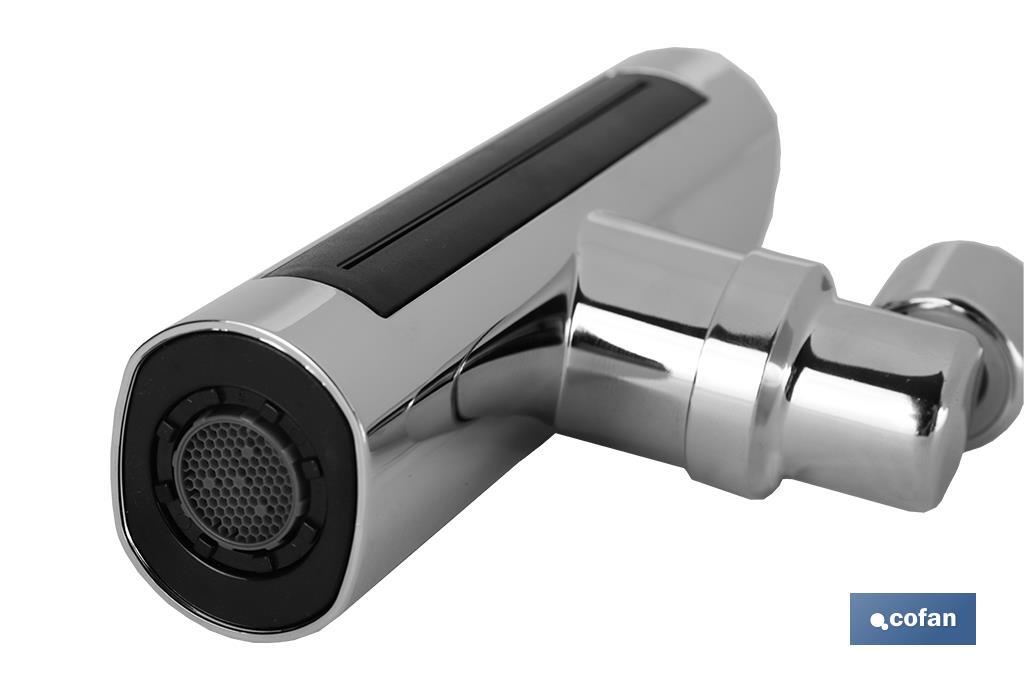 Aireador extensor multifunción 4 en 1 para grifo de cocina | Aireador giratorio 360° | Conector de latón M22-M24 - Cofan