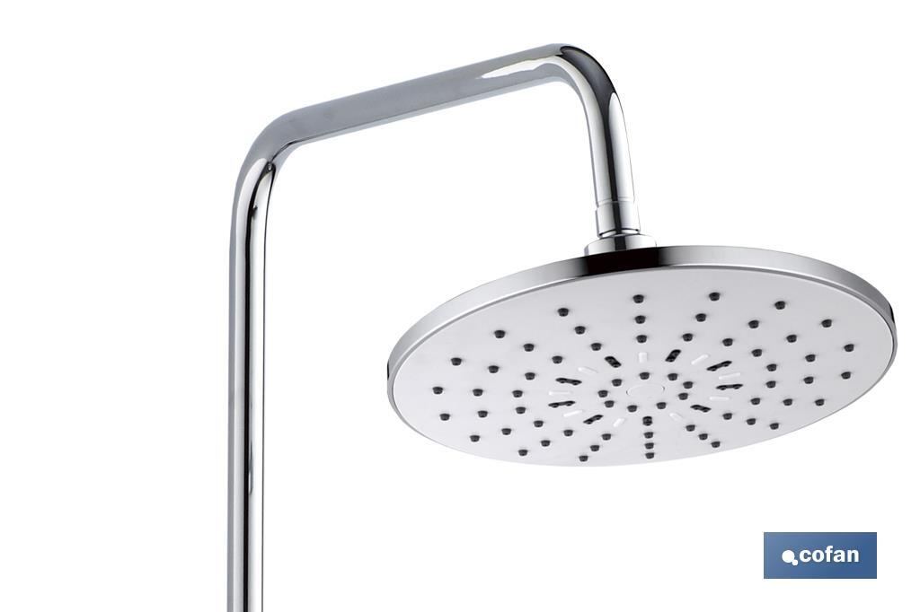 Round shower column | Thermostatic mixer tap with 5 spray modes - Cofan