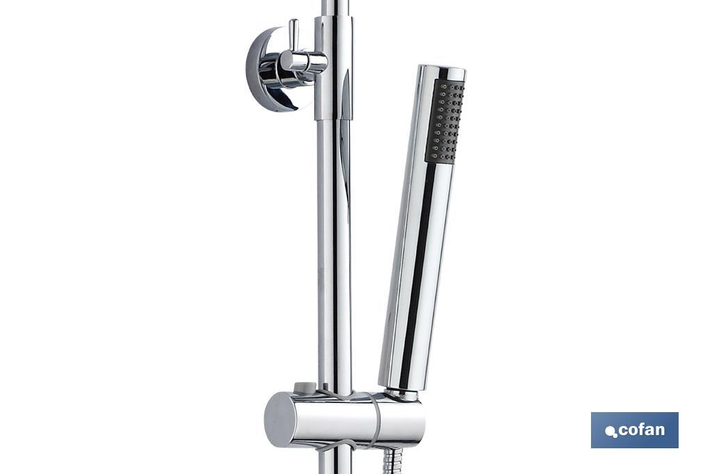 Shower column with mixer tap | 5 Pieces | Chrome-plated ABS - Cofan