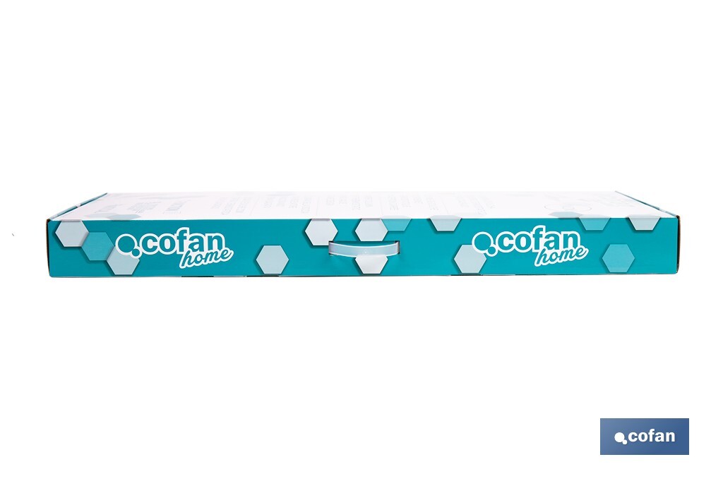 Thermostatic shower column | Square overhead shower head | Adjustable in height - Cofan