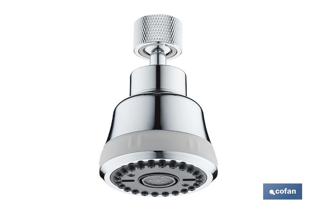 Aerador de torneira com 4 modos | Adequado para torneiras de cozinha | Métrica 22 | Medidas: 5,8 x 8 cm - Cofan