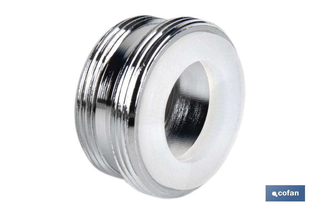 Male thread tap adapter | Brass | M22-24 thread | Supplied in single units - Cofan