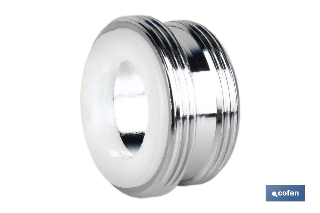 Male thread tap adapter | Brass | M22-24 thread | Supplied in single units - Cofan