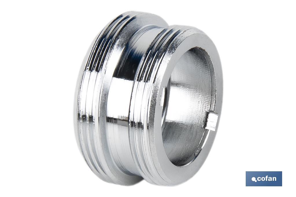 Male thread tap adapter | Brass | M22-24 thread | Supplied in single units - Cofan