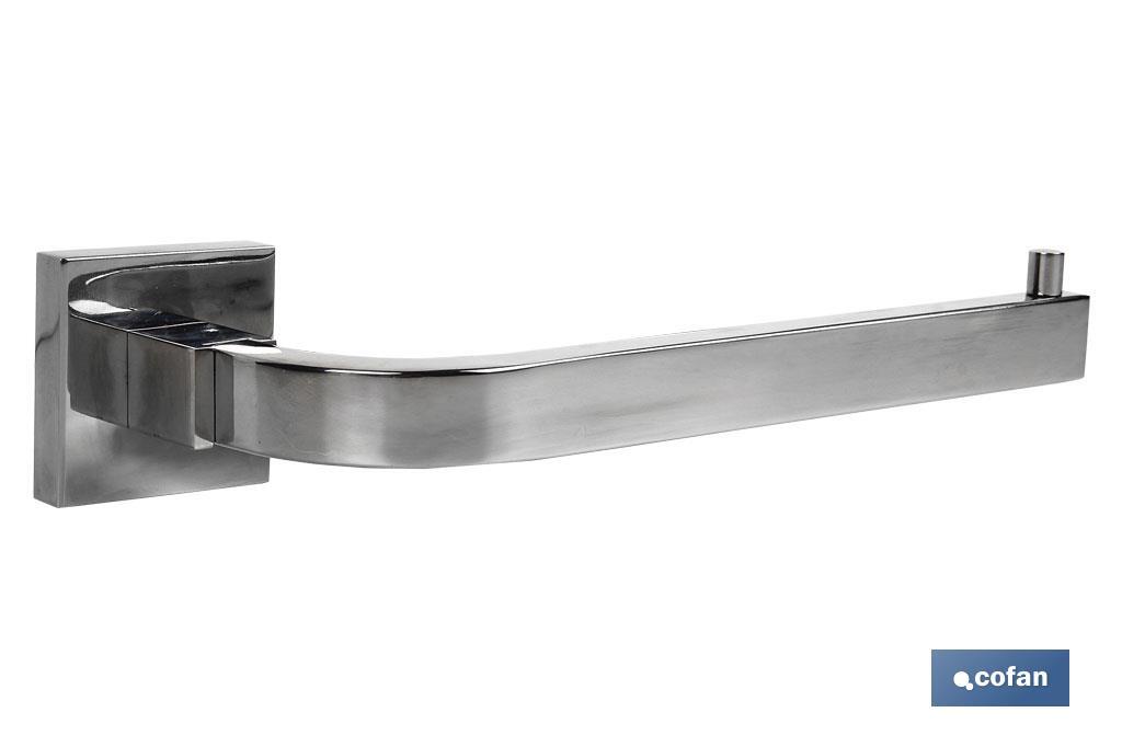 304 stainless steel tower rail | Marvao Model | Polished finish | Size: 24.7 x 8.3 x 5.3cm - Cofan