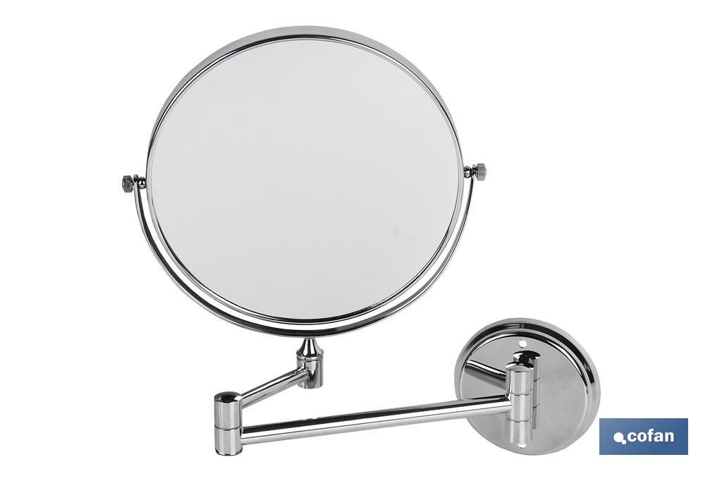 Round Cosmetic Mirror 3X, Lagoa Model - Cofan