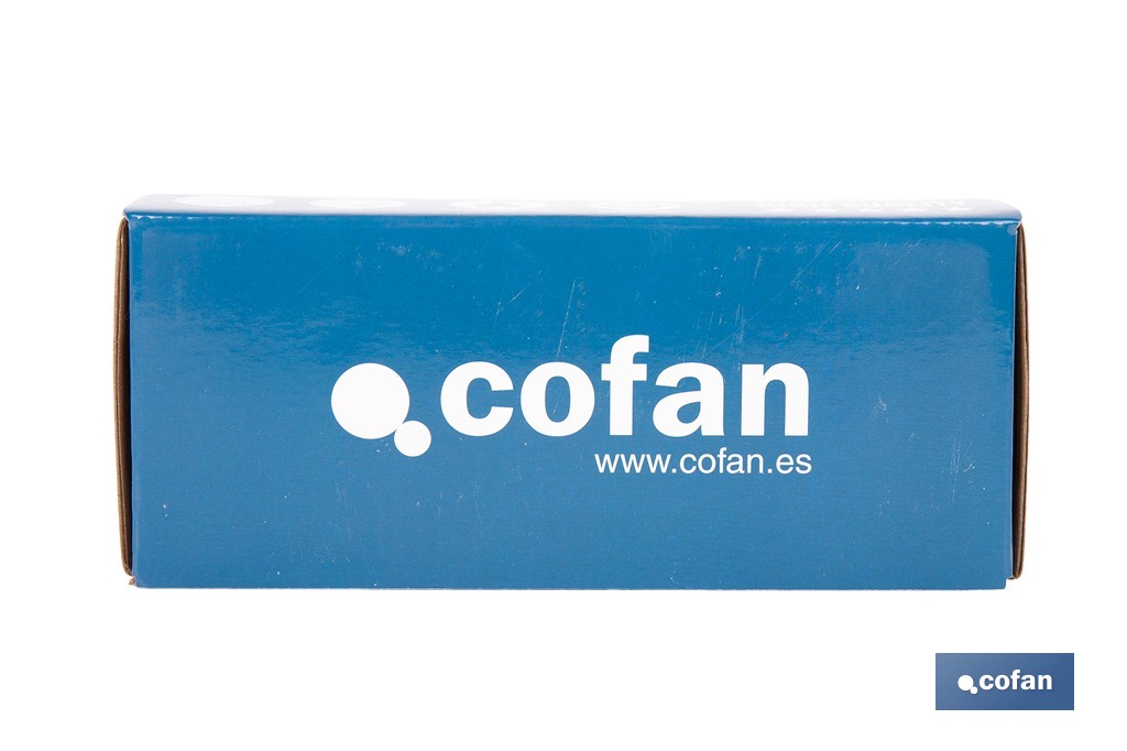 Grifo monomando para lavabo con acabado cromado | Incluye latiguillos de acero inoxidable | Gama Évian - Cofan