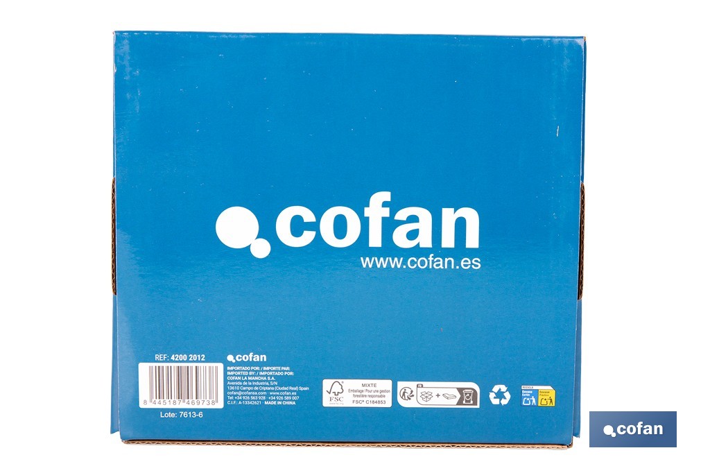 Grifo monomando para bidé con acabado cromado | Incluye latiguillos de acero inoxidable | Gama Évian - Cofan